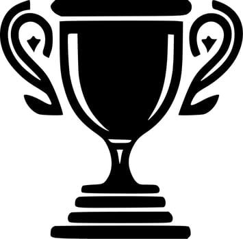 Trophy - Minimalist and Flat Logo - Vector illustration