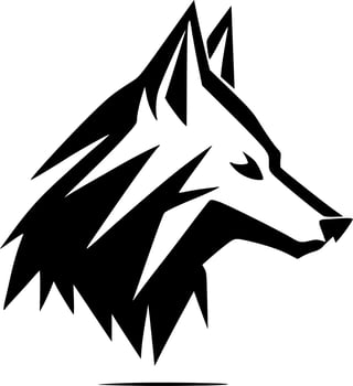 Wolf - Minimalist and Flat Logo - Vector illustration