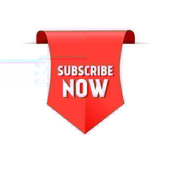 Subscribe now label banner design template. Social media concept subscribe button. Flat style vector. vector