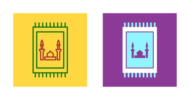 Prayer Rug Vector Icon