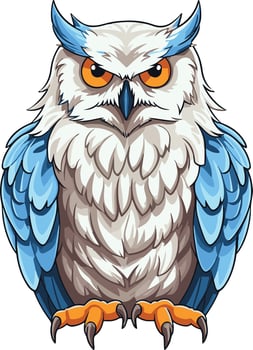 Majestic snowy owl vector art. Experience the arctic's enigmatic beauty.
