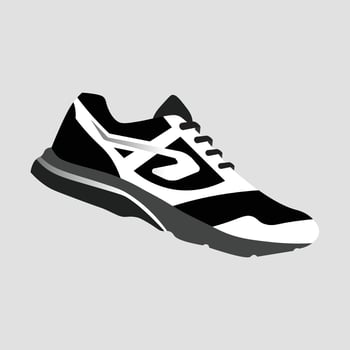 Sport shoes . Concept. Flat design. Vector illustration. Sport shoes in flat style. Sport shoes side view. Fashion sport.