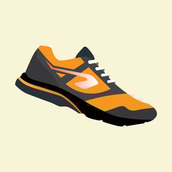 Sport shoes . Concept. Flat design. Vector illustration. Sport shoes in flat style. Sport shoes side view. Fashion sport.