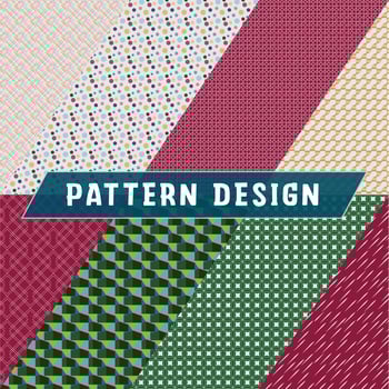seamless pattern. geometric textures set. pastel colors illustration vector
