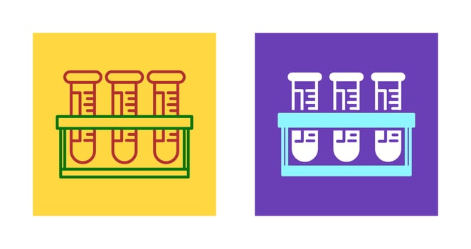 Test Tubes Vector Icon
