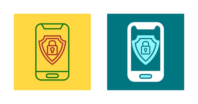 Mobile Security Vector Icon