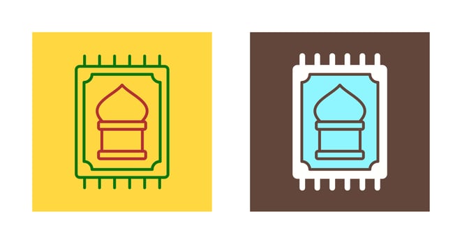 Prayer Rug Vector Icon