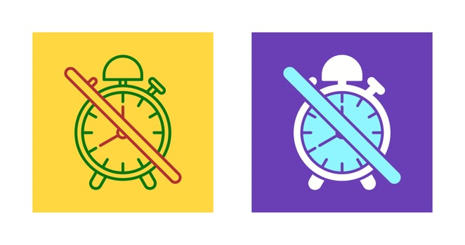 No Alarm Vector Icon