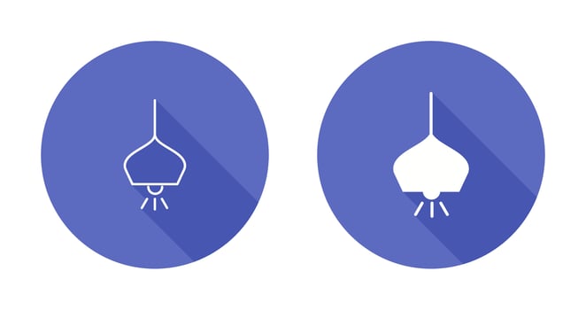 Overhead Light Vector Icon