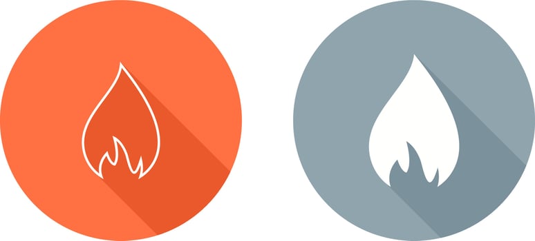 Flame Vector Icon