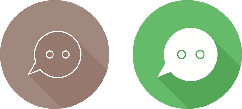 Message Bubbles Vector Icon