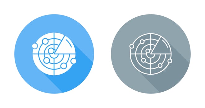 Radar Vector Icon