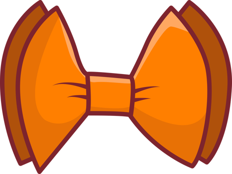 ribbon orange cartoon png
