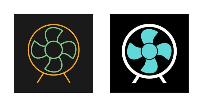 Electric Fan Vector Icon