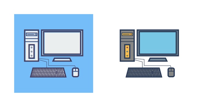 Computer Vector Icon