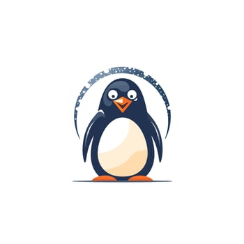 Penguin head logo vector - Bird Brand Symbol