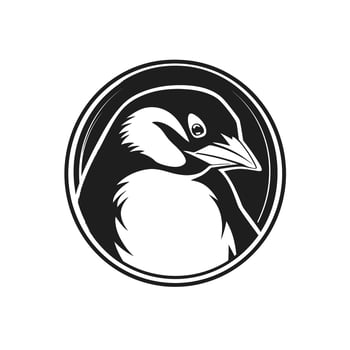 Penguin head logo vector - Bird Brand Symbol