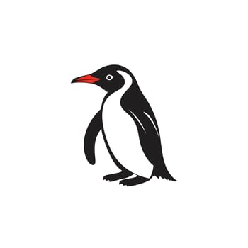 Penguin head logo vector - Bird Brand Symbol