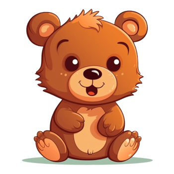 Bear cartoon element png