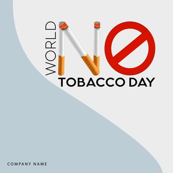 smoking cessation. world no tobacco day.Vector illustration. Tobacco Day Creative design. banner vector art