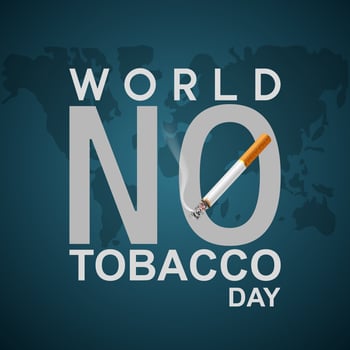 vector graphic of World No Tobacco Day good for World No Tobacco Day celebration. flat design. flyer design.flat illustration.