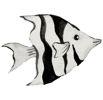 Fish Under The Sea Clip art Element Transparent Background png