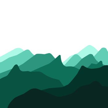 Illustration of abstract green wave pattern background vector