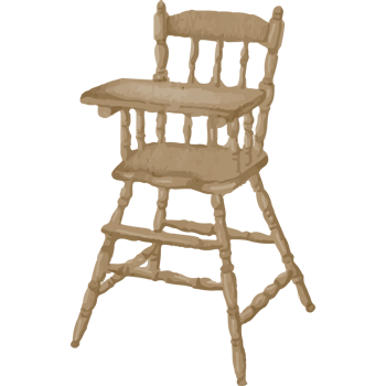 Newborn Furniture and Nursery Interior Clip art Element Transparent Background png