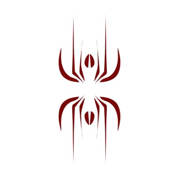 Maroon color tribal design illustration vector