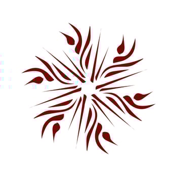 Maroon color tribal design illustration. Perfect for tattoos, stickers, icons, logos, hats, wallpaper elements vector