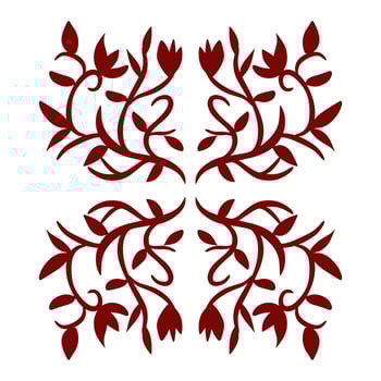 Maroon color tribal design illustration. Perfect for tattoos, stickers, icons, logos, hats, wallpaper elements vector