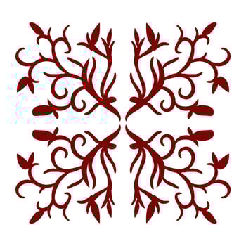 Maroon color tribal design illustration vector