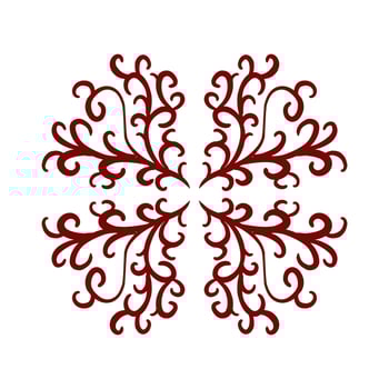 Maroon color tribal design illustration vector
