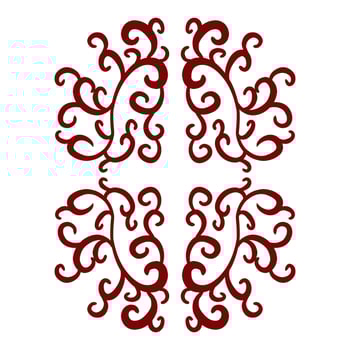 Maroon color tribal design illustration vector