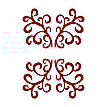 Maroon color tribal design illustration vector