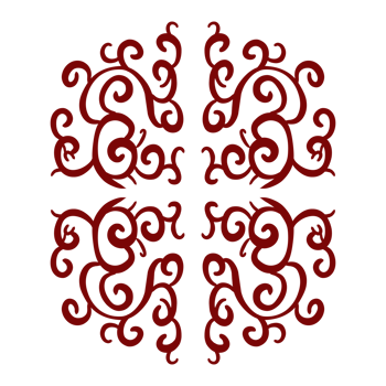 Maroon color tribal design illustration png