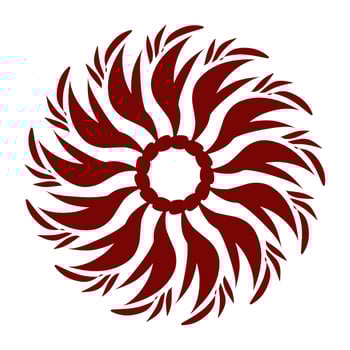 Maroon color tribal design illustration vector