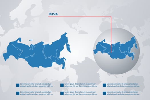 Spain country map with infographic concept and earth vector illustration