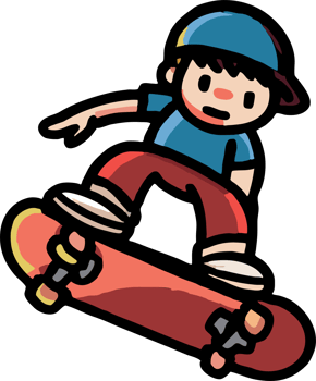 skateboarding png graphic clipart design