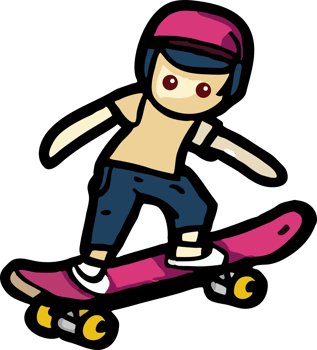 skateboarding png graphic clipart design