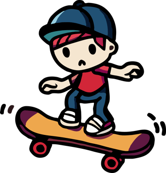 skateboarding png graphic clipart design