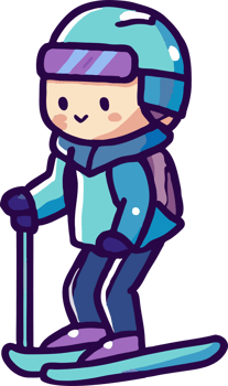 skiing png graphic clipart design