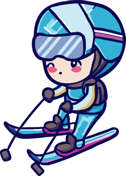 skiing png graphic clipart design