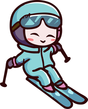 skiing png graphic clipart design