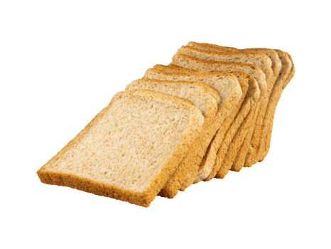 pile of slice wheat bread element png