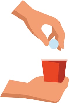 Soluble Tablet, Isolated Background. vector