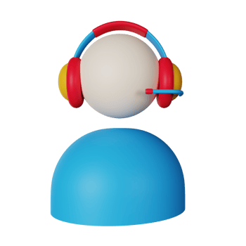 3d icon customer service isolated on transparent background png