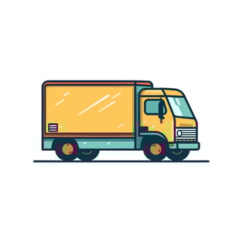 Delivery truck. Delivery service concept. Vector illustration.