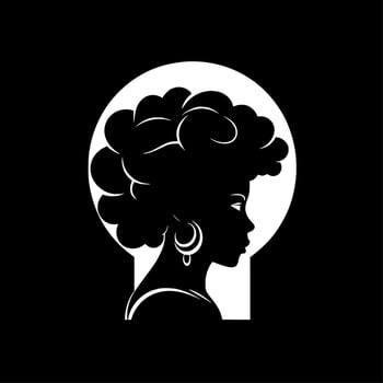 African, Minimalist and Simple Silhouette - Vector illustration