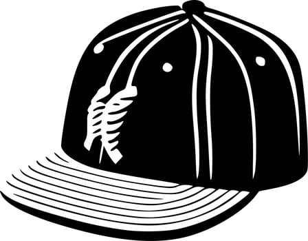 Baseball - Black and White Isolated Icon - Vector illustration